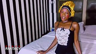 sexy ebony with juicy ass gets licked to squirting