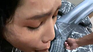 petite asian teen spider girl rides cock wildly horny