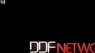 Brunette in heels teases trimmed pussy with bedroom sex toys