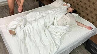 wake up and pound stepsister's tight wet pussy missionary style