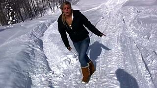 Stripping Naked And Peeing In Snow On Ski Trip