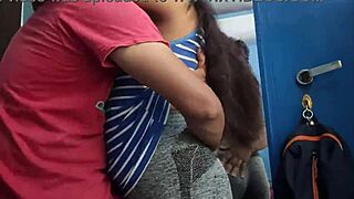 hot college girl sneaks anal with muscular roommate's boyfriend in dorm