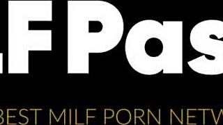 Busty blonde milf racheal cavalli deepthroats friend's monster cock and swallows every drop