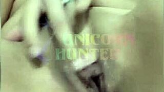 Curvy Brazilian Teen Fingers Tight Pussy And Ass On Bed