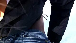 Stripping Naked And Peeing In Snow On Ski Trip