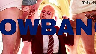 british nurse strokes her patient with oil in sexy lingerie uniform