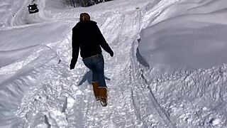 Stripping Naked And Peeing In Snow On Ski Trip