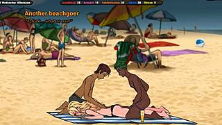 landlord sniffs tenant's panties under skirt then jerks onto her shoes