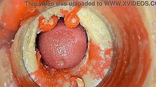 wanna see my pussy cum on your cock with camera deep inside? asmr 4k closeup