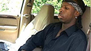 clothed babe slurps massive black monster cock deep interracial