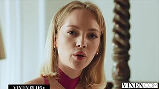 Gorgeous Spy Bella Spark Seduces Milan Cheek In Steamy Ffm Threesome