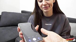 German Scout's Petite 18+ Emma Evans: Tiny Tits, Long Labia—Ready for Rough Casting Pound?!