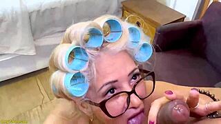 Busty Granny's Tight Asshole Destroyed by Plumber's Monster Cock!