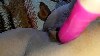 this toy hits her wet pussy deeper than any tongue ever could