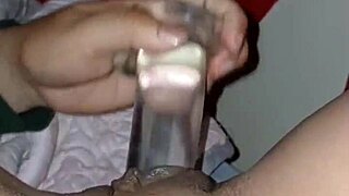 Oiled Big Ass Tattoo Babe Screams On Dildo In Maledom Masturbation