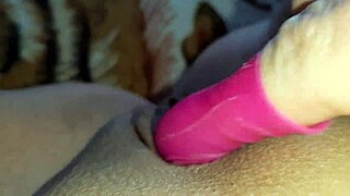 this toy hits her wet pussy deeper than any tongue ever could