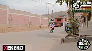 I'm cruising lima streets hunting peruvian kerly in grand fuck auto parody adventure