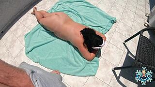 What if holiday outdoor fuck ends in massive squirting orgasm?