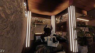 hey my bunny hg needed help but really just wanted my demon dick fucking her brains out