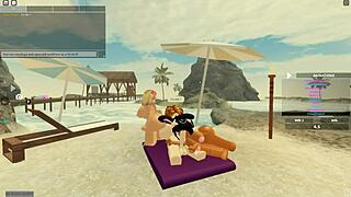 Roblox turns into wild anal threesome fantassy