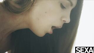 Ever wonder how this big tits brunette babe rides cock to multiple squirting orgasms?