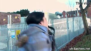 hey pissed off london street slut wanna flash that shaved pussy publicly now?!