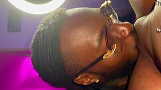 Husband devours wife's pussy till explosive orgasm