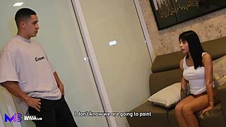 Stepsister Caught Masturbating Begs for Sex to Stay Quiet - Max Betancur!