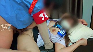 college chick begs watchman creampie outside dorm