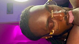 Husband devours wife's pussy till explosive orgasm