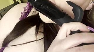 Catalia Valentine Rams Toy Deep in Dripping Pussy Till Explosive Squirting Mess