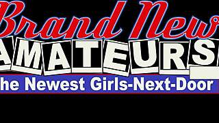 lovely blonde astrid fingers her shaved wet pussy then takes deepthroat face fucking doggystyle