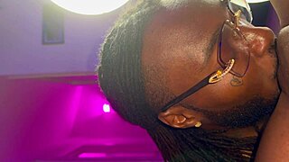 Husband devours wife's pussy till explosive orgasm