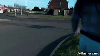 hey pissed off london street slut wanna flash that shaved pussy publicly now?!