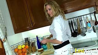 wanna see cristal rose slam that big cock all over her kitchen?