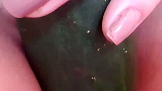 damn i'm so hot spreading legs no panties shaved pussy grabs wet cucumber stuffs big juicy cunt sprays everywhere yummy 😍🥒💦