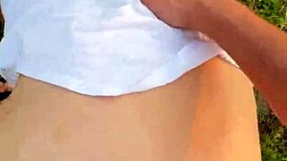 curvy milf couple rough fuck almost caught in park