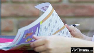 Cute Lesbian Sucks Busty Natural Tits Then Eats Hot Pussy