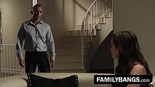 nerdy teen gia paige explodes from marcus london's old daddy fucking on familybangs com