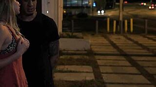 imagine pulling a tied-up teen babe outdoors for rough cock riding domination