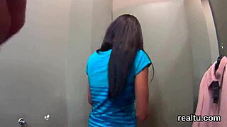 Adorable Czech Shop Girl Rides Cock POV After Striptease Temptation