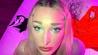 Can Busty Blonde Meagan Moore Survive Ghostface Monster Cock?