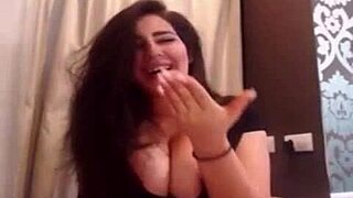 check out this katrina kaif lookalike jiggling her big tits.