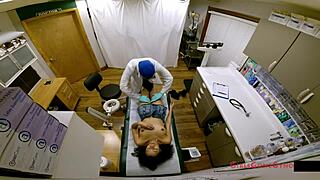 Yasmine woods knows exam's fake as cheerleader gets spanked backstage