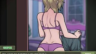 blonde college coed nerd titty fucks huge cock in classroom photoshoot