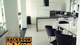 POV Petite Elena Lux Ass Fucked Hard After Bribery Bribe