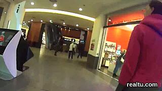 Adorable Czech Shop Girl Rides Cock POV After Striptease Temptation