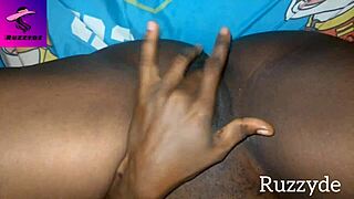 Ruzzyde gropes her creamy unwashed morning pussy in garage