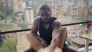 colombian latina gets intimate massage turning romantic with friend