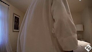 can beautiful busty maid emma leigh's tight pussy handle guest cock?